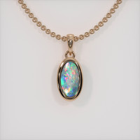 0.85 Ct. Gemstone Necklace, 14K Rose Gold 1