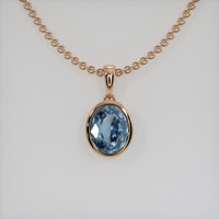 1.20 Ct. Gemstone Necklace, 14K Rose Gold 1