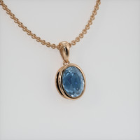 1.20 Ct. Gemstone Necklace, 14K Rose Gold 2