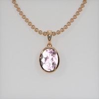 2.60 Ct. Gemstone Necklace, 14K Rose Gold 1