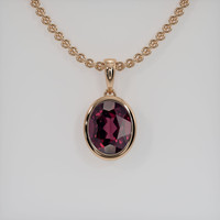 2.83 Ct. Gemstone Necklace, 14K Rose Gold 1