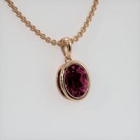 2.83 Ct. Gemstone Necklace, 14K Rose Gold 2