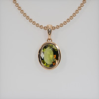 1.73 Ct. Gemstone Necklace, 14K Rose Gold 1