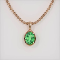 2.03 Ct. Gemstone Necklace, 14K Rose Gold 1