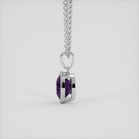 1.99 Ct. Bi Color Sapphire Pendant, 10K White Gold 3