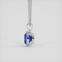 2.64 Ct. Blue Sapphire Pendant, 10K White Gold 3