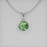 1.53 Ct. Gemstone Necklace, 14K White Gold 1