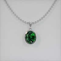 0.72 Ct. Gemstone Necklace, 14K White Gold 1
