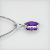 1.59 Ct. Gemstone Necklace, 14K White Gold 3