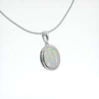 1.30 Ct. Gemstone Necklace, 14K White Gold 2