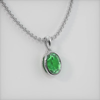 2.03 Ct. Gemstone Necklace, 14K White Gold 2