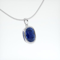 3.08 Ct. Sapphire Necklace, 14K White Gold 2