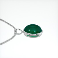 5.80 Ct. Emerald Necklace, 18K White Gold 3