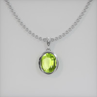 1.68 Ct. Gemstone Necklace, 18K White Gold 1