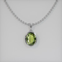 2.25 Ct. Gemstone Necklace, 18K White Gold 1