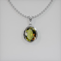 1.73 Ct. Gemstone Necklace, 18K White Gold 1