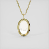 11.63 Ct. White Opal Pendant, 10K Yellow Gold 4