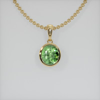 1.53 Ct. Gemstone Necklace, 14K Yellow Gold 1