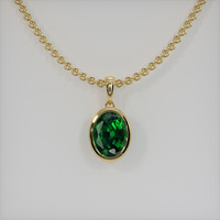 0.72 Ct. Gemstone Necklace, 14K Yellow Gold 1