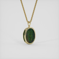 4.71 Ct. Multi Color Opal Necklace, 14K Yellow Gold 2