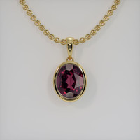 2.83 Ct. Gemstone Necklace, 14K Yellow Gold 1