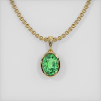 2.03 Ct. Gemstone Necklace, 14K Yellow Gold 1