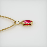 1.04 Ct. Ruby Necklace, 14K Yellow Gold 3