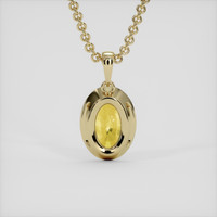 2.07 Ct. Yellow Sapphire Necklace, 14K Yellow Gold 4