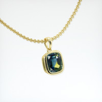 2.05 Ct. Bi Color Sapphire Necklace, 14K Yellow Gold 2