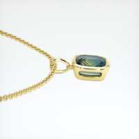2.05 Ct. Bi Color Sapphire Necklace, 14K Yellow Gold 3