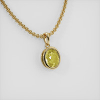 1.58 Ct. Sapphire Necklace, 14K Yellow Gold 2