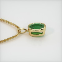 2.57 Ct. Emerald Necklace, 18K Yellow Gold 3