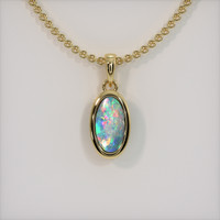 0.85 Ct. Gemstone Necklace, 18K Yellow Gold 1