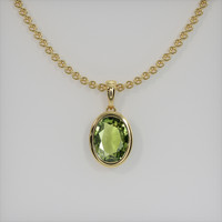 2.25 Ct. Gemstone Necklace, 18K Yellow Gold 1