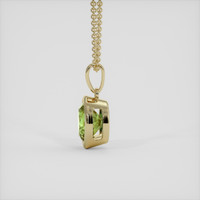 1.32 Ct. Yellowish Green Demantoid Garnet Pendant, 18K Yellow Gold 3
