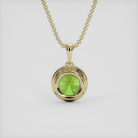 1.32 Ct. Yellowish Green Demantoid Garnet Pendant, 18K Yellow Gold 4