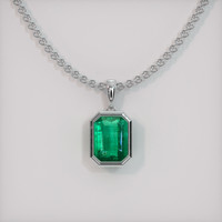 1.86 Ct. Emerald Pendant, Platinum 950 1