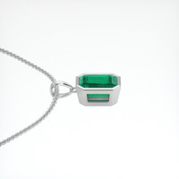 1.10 Ct. Emerald Pendant, Platinum 950 3