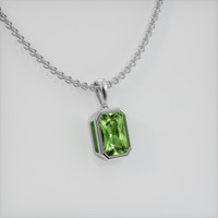 0.78 Ct. Gemstone Pendant, Platinum 950 2