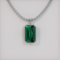 7.72 Ct. Gemstone Pendant, Platinum 950 1