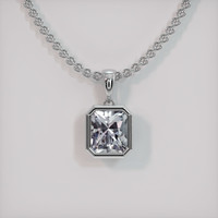 3.18 Ct. Gemstone Pendant, Platinum 950 1