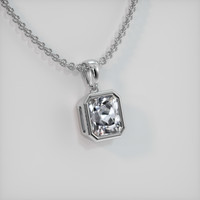 3.18 Ct. Gemstone Pendant, Platinum 950 2