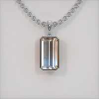 5.90 Ct. Gemstone Pendant, Platinum 950 1