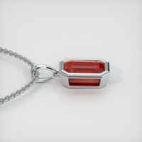0.66 Ct. Gemstone Pendant, Platinum 950 3