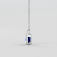 4.08 Ct. Blue Sapphire Pendant, Platinum 950 3