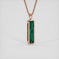 7.04 Ct. Bluish Green Tourmaline Pendant, 14K Rose Gold 2