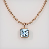 2.78 Ct. Gemstone Pendant, 14K Rose Gold 1