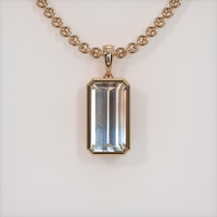 5.90 Ct. Gemstone Pendant, 14K Rose Gold 1