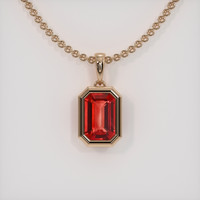 0.66 Ct. Gemstone Pendant, 14K Rose Gold 1