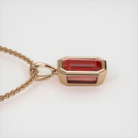 0.66 Ct. Gemstone Pendant, 14K Rose Gold 3